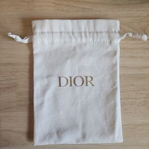 Dior Drawstring Dust Bag with Gold Logo